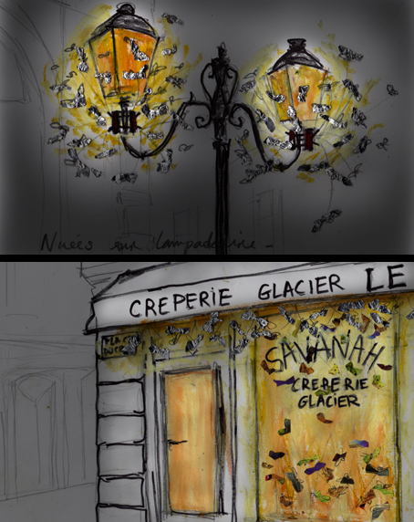 © La cocotte-minute, agence de scénographie - Nuées, installation pour la fête des lumières 2008